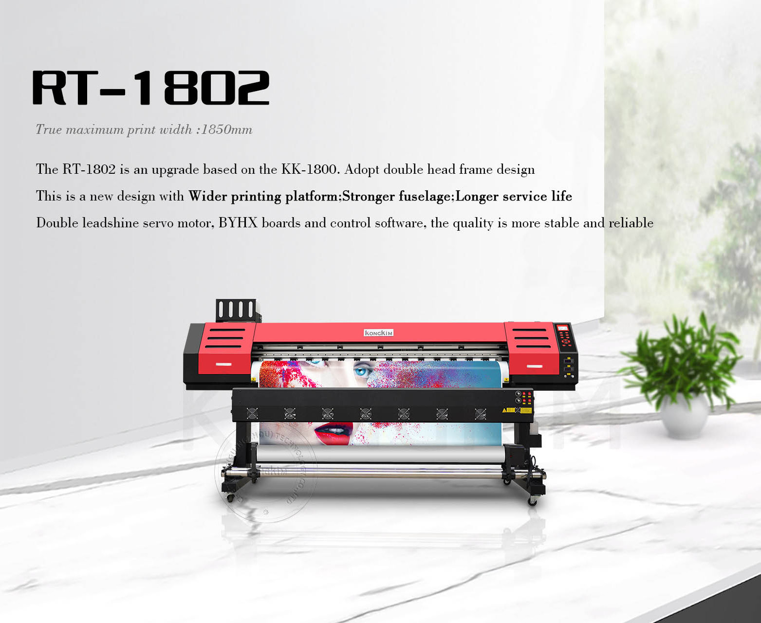 Wide format eco solvent printer 1.8m 3.2m tarpaulin flex banner printing machine with DX5/I3200 print-heads