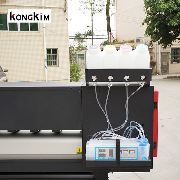 Kongkim 1.6m 1.8m 2.5m 3.2m large format eco solvent printer and plotter cutter vinyl sticker all in one printing machine