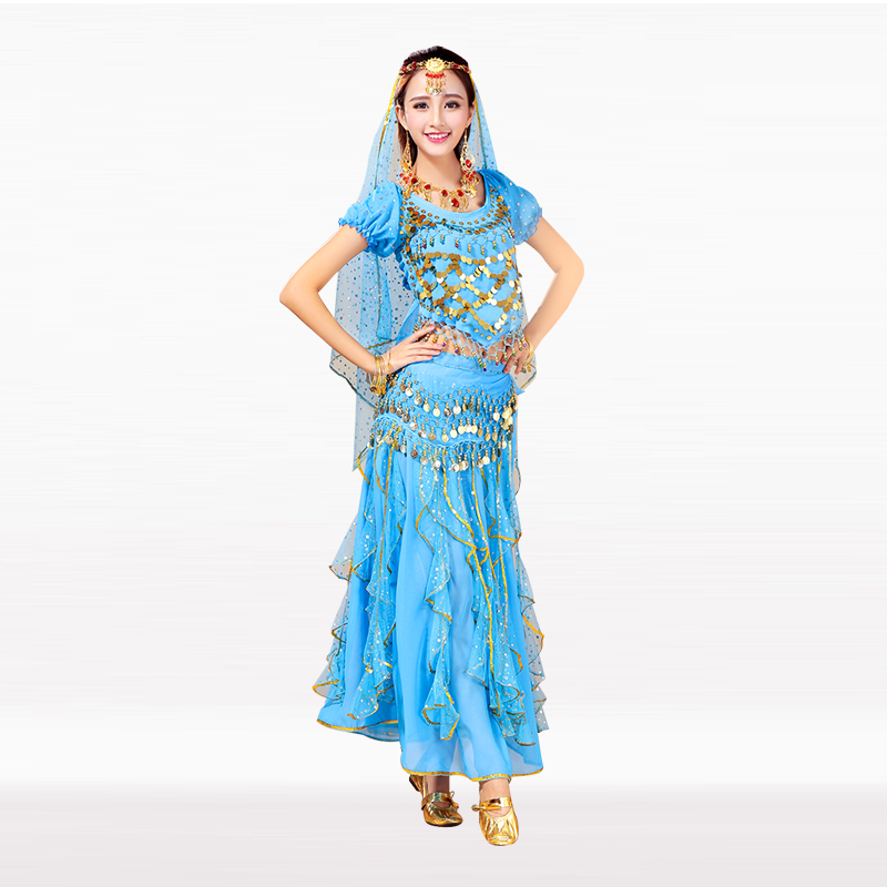 Women Belly Dance Costume Bollywood Indian Sexy Belly Dance Set for performance