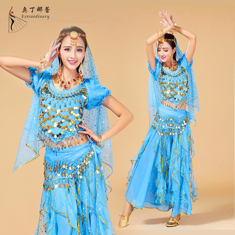 Women Belly Dance Costume Bollywood Indian Sexy Belly Dance Set for performance