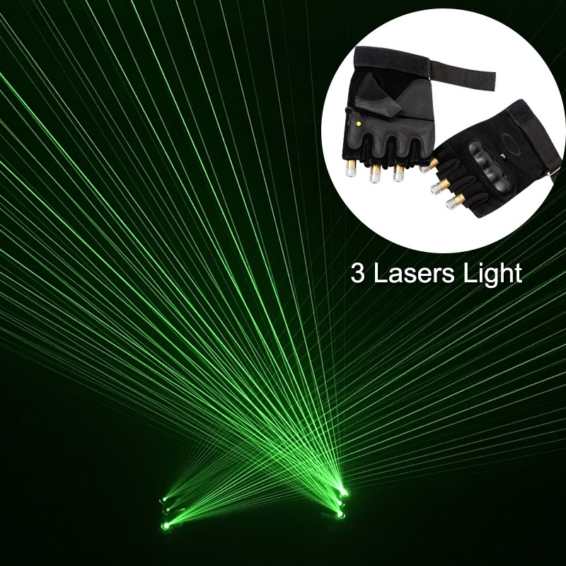 Laser Luminous Stage dance Gloves For DJ Club Esp party show