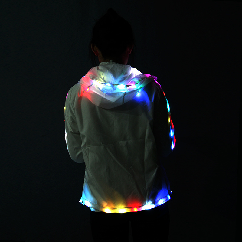 Luminous stage performance led light club dance costume Glowing Flashing Jacket