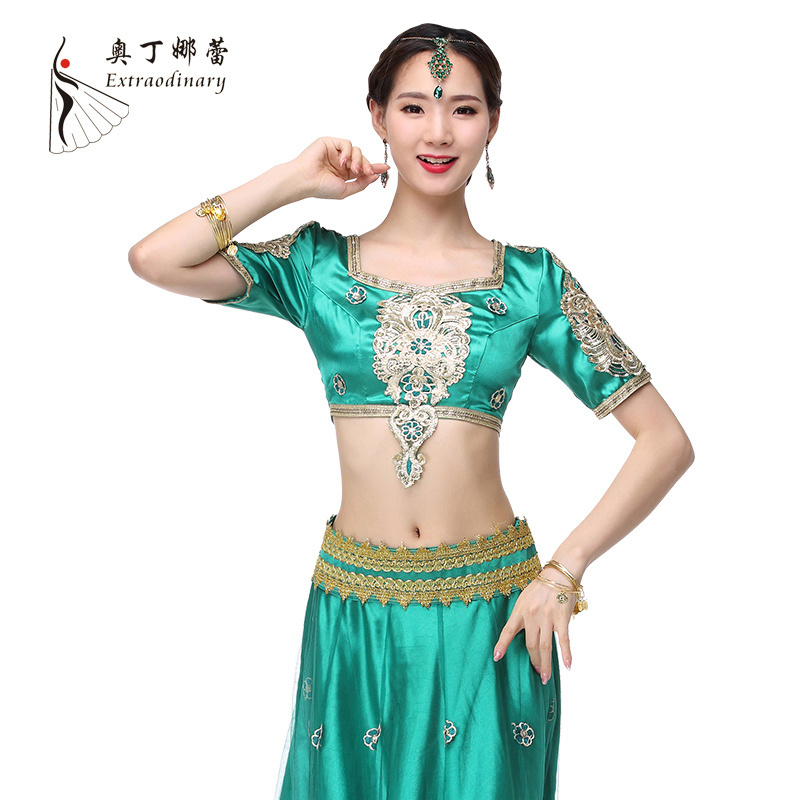 Indian sexy belly bollywood girls dance costumes clothing