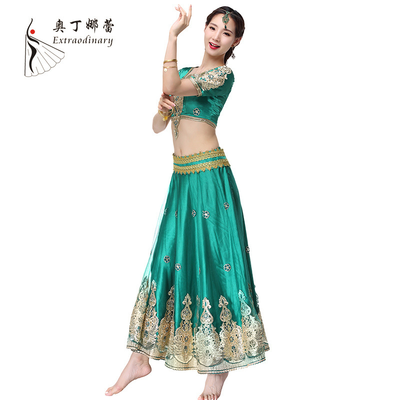 Indian sexy belly bollywood girls dance costumes clothing