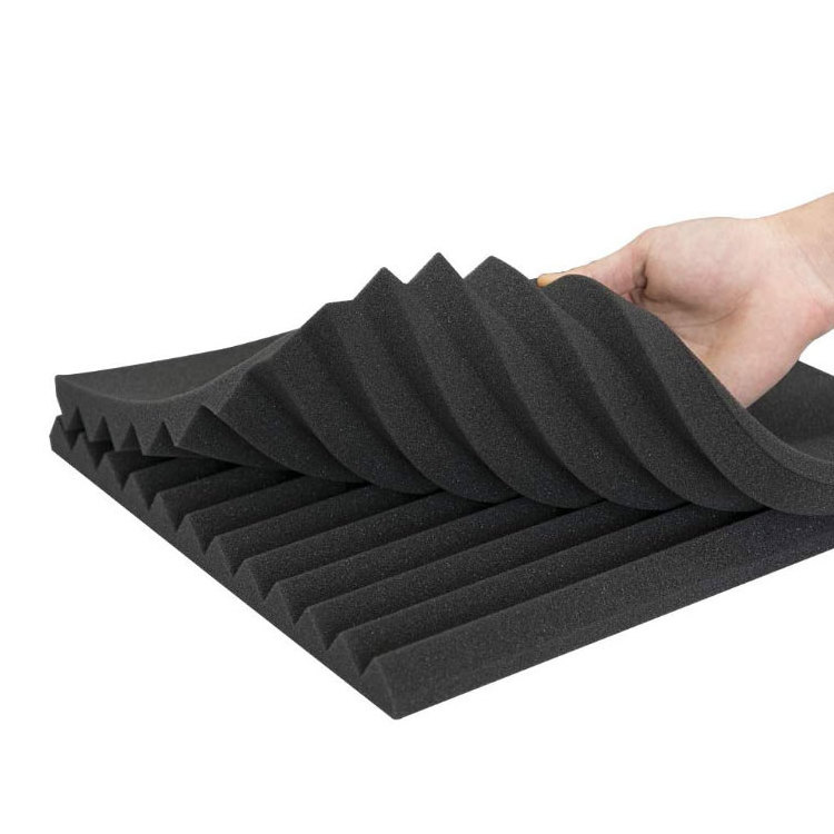 5cm thickness wave acoustic foam recording studio soundproofing