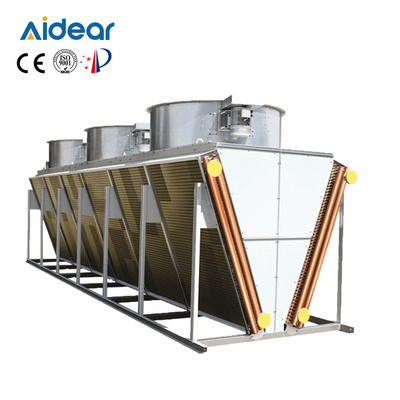 Aidear fin type condenser fan coil unit condenser tube and air cooled condenser refrigeration