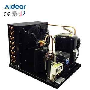 Aidear 1/2 hp refrigeration rack Condenser unit freezer refrigeration compressor dc display fridge Condenser unit