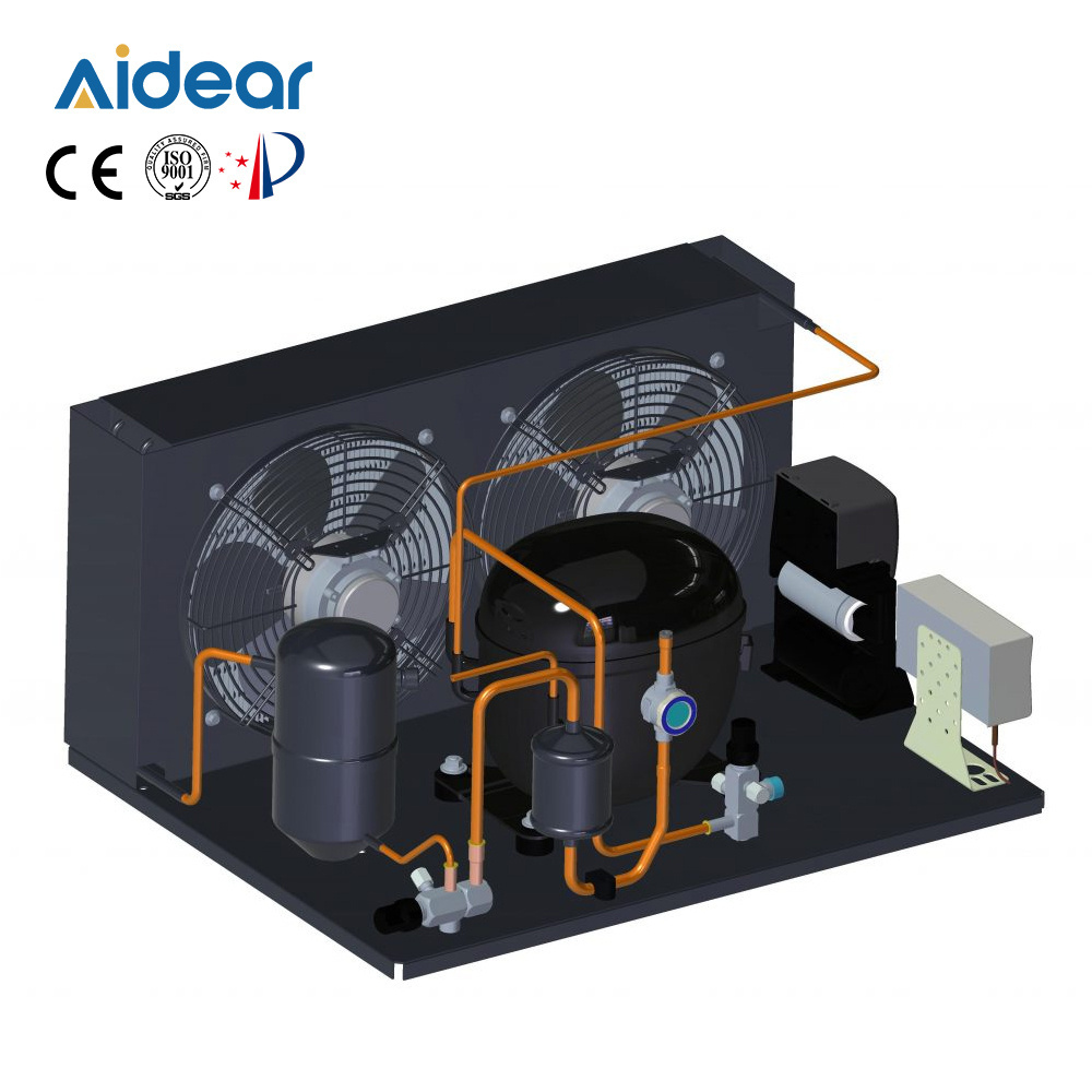 Aidear Manufactory Direct low temperature inverter compressor ice maker 3 ton ac Condenser unit 10 hp cold storage