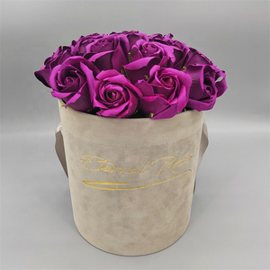 Gift Boxes Packaging Velvet Invitation Box Gorgeous Velvet Rose Box