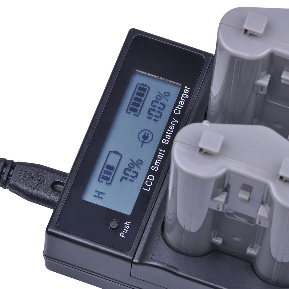 MH26 MH-26 Dual Charger With LCD Sreen Fit EN-EL18 EN-EL18a Battery for Nikon D4 D4S D5 Digital Cameras