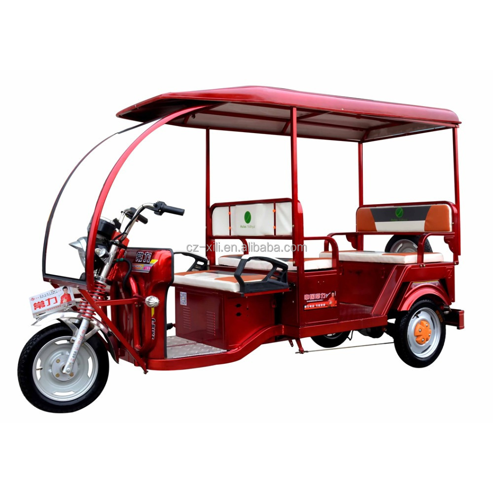 changli 6 adult passenger with passenger seat philippine bajaj style tuk tuk three wheel 1000w electric taxi tricycle with roof