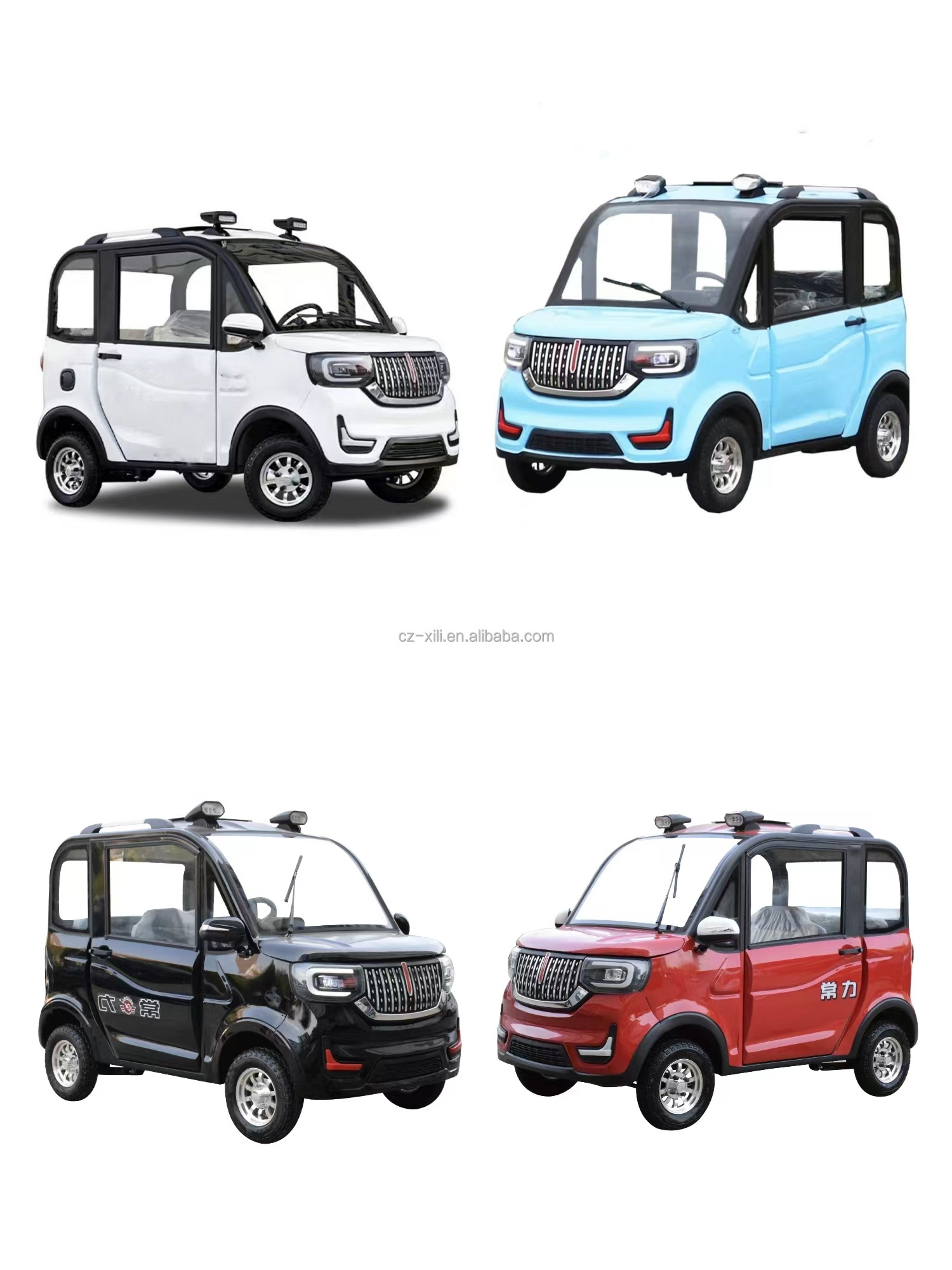 changli electric car 3 seats closed cabin Made in China electric vehicle Four wheels adult auto motives  mini car chang li zyx