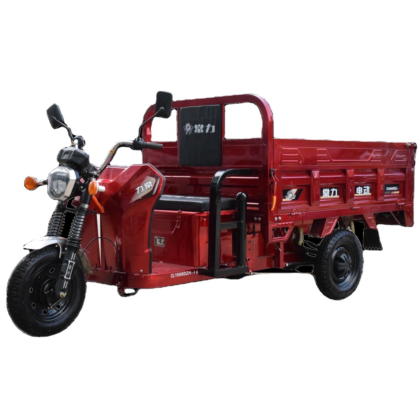 Chang li car Three-side Opened Electric Cargo Trike Loading Motorized Tricycle carry more than one ton cargo