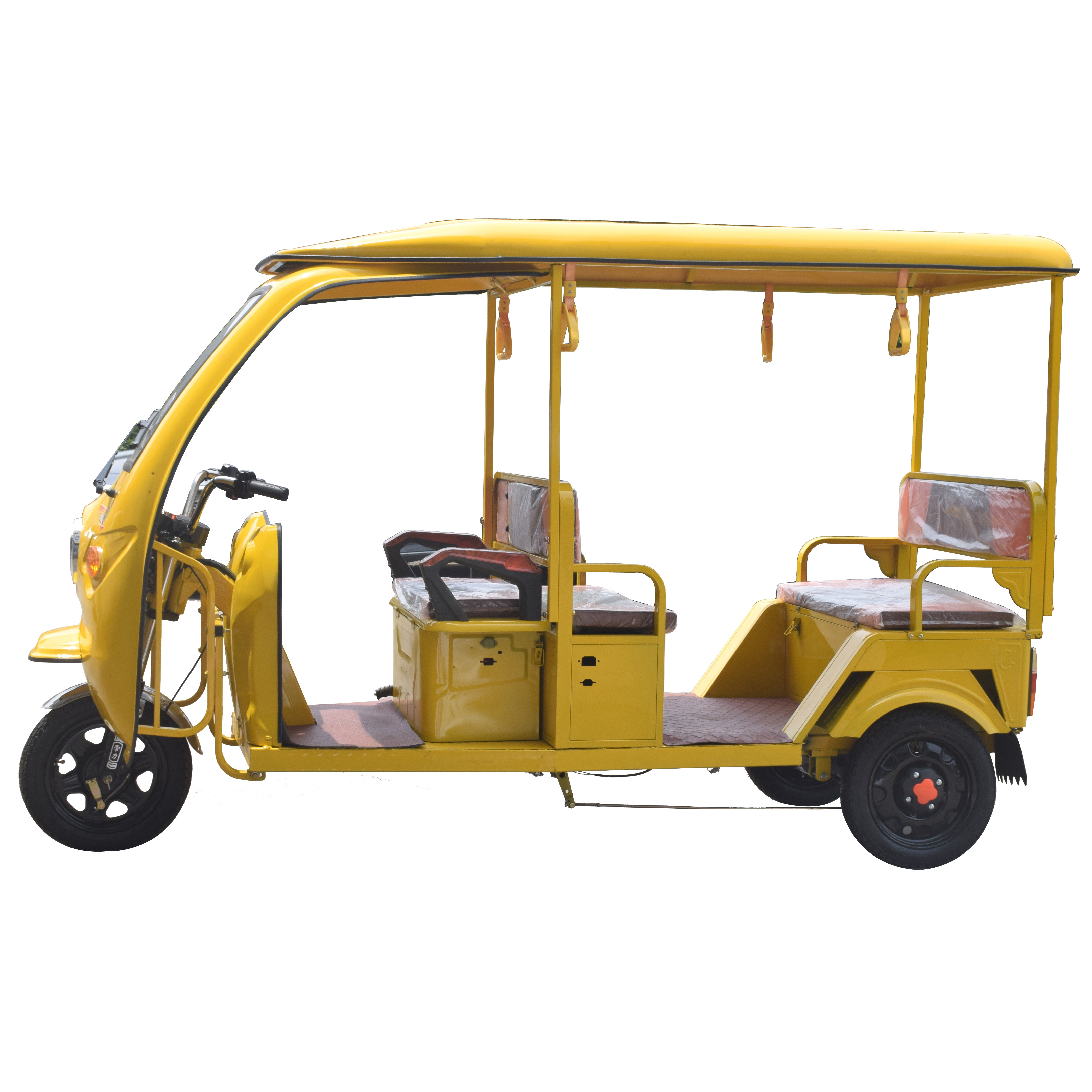 Chang li Solar energy Passenger 3 Wheel Auto Rickshaw Six Passenger Electric Tricycle Taxi with solar panel hybrid power