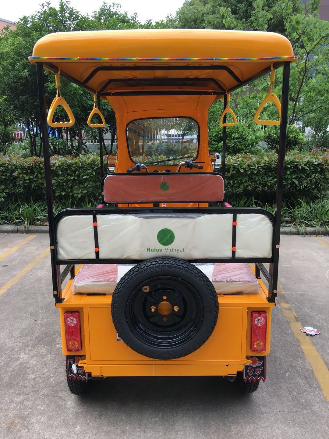 3 wheel electric taxi  cabin passenger tricycles bajaj auto taxi tricycle with 1000w 60V motor