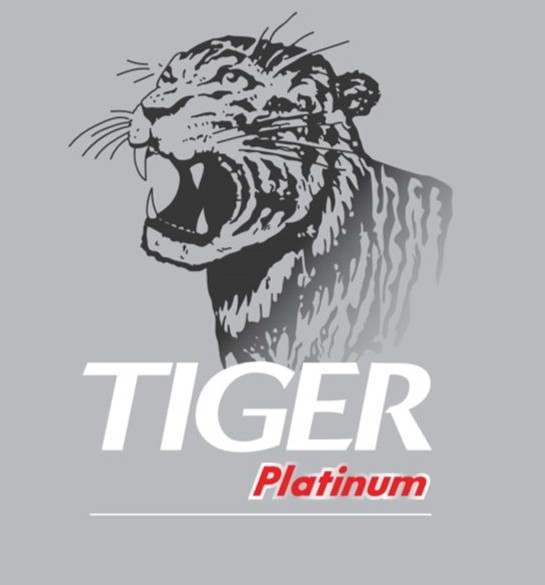 TIGER Platinum premium stainless shaving double edge blades with platinum and PTFE coating made of Swedish stainless steel