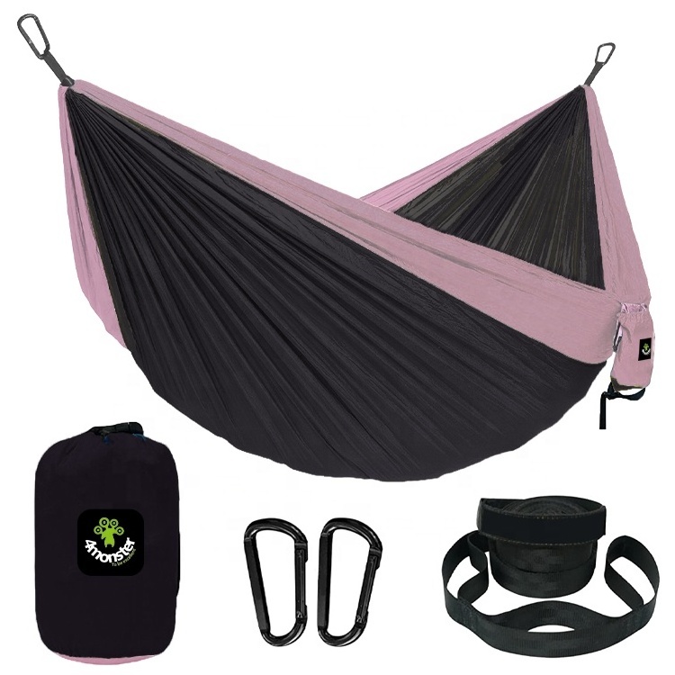 Outfitters Camping Hammock  Portable Hammock Single or Double Hammock Camping Accessories for Outdoor, Indoor / Tree Straps