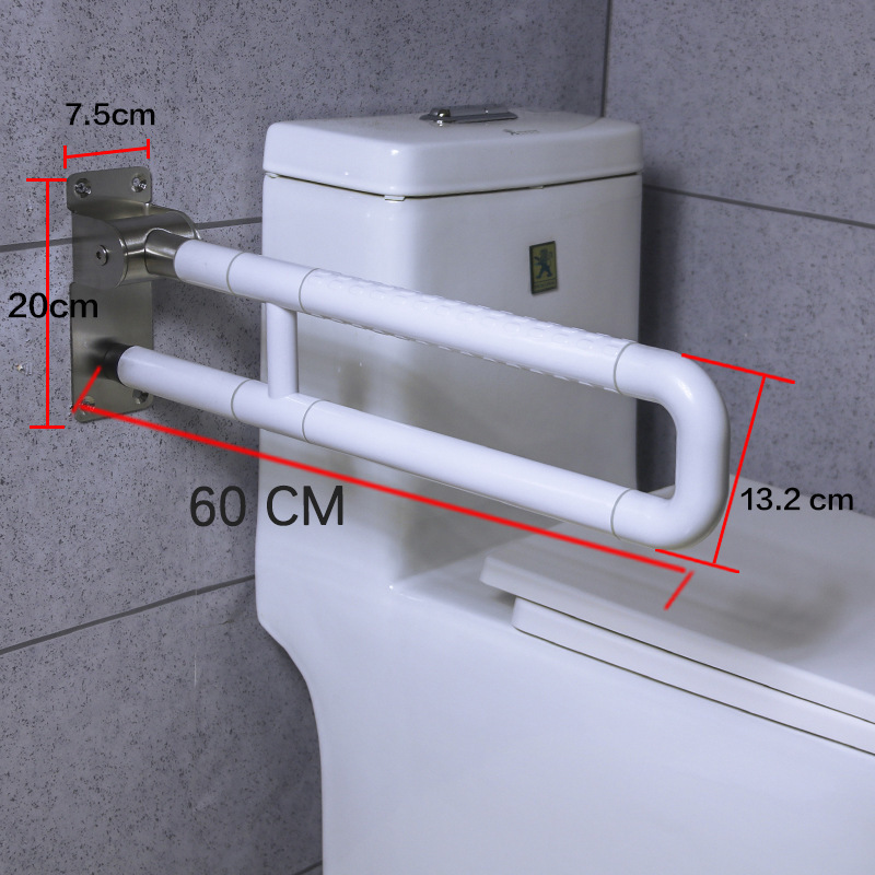 Elderly Toilet Accessories Barrier-Free Handrails Foldable Wall Mounted Safety Grab Rails Bathroom Grab Bars For Handicapped