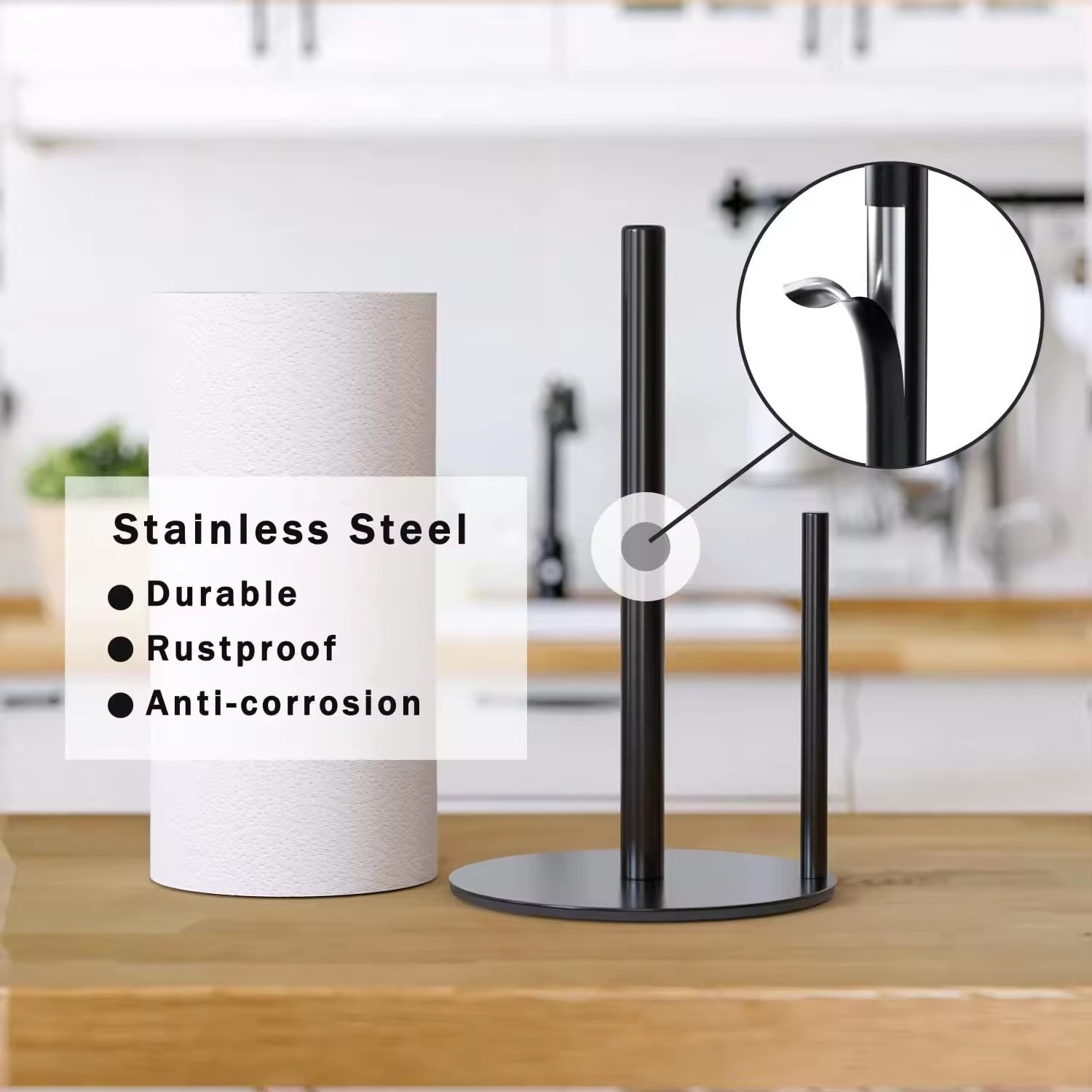 Wholesale Paper Towel Holder Black Premium Stainless Steel Roll Organize  Paper Towel Holder for Kitchen Bathroom