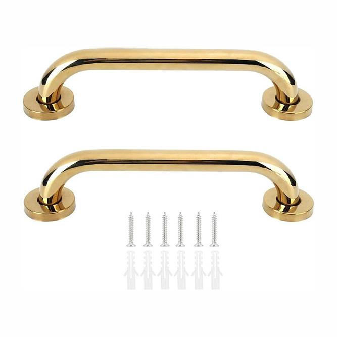 Custom Gold Bar Stainless Steel Anti Slip Grab Bars Disabled Grab Bar For Elderly Bathroom Safety Grab Rail