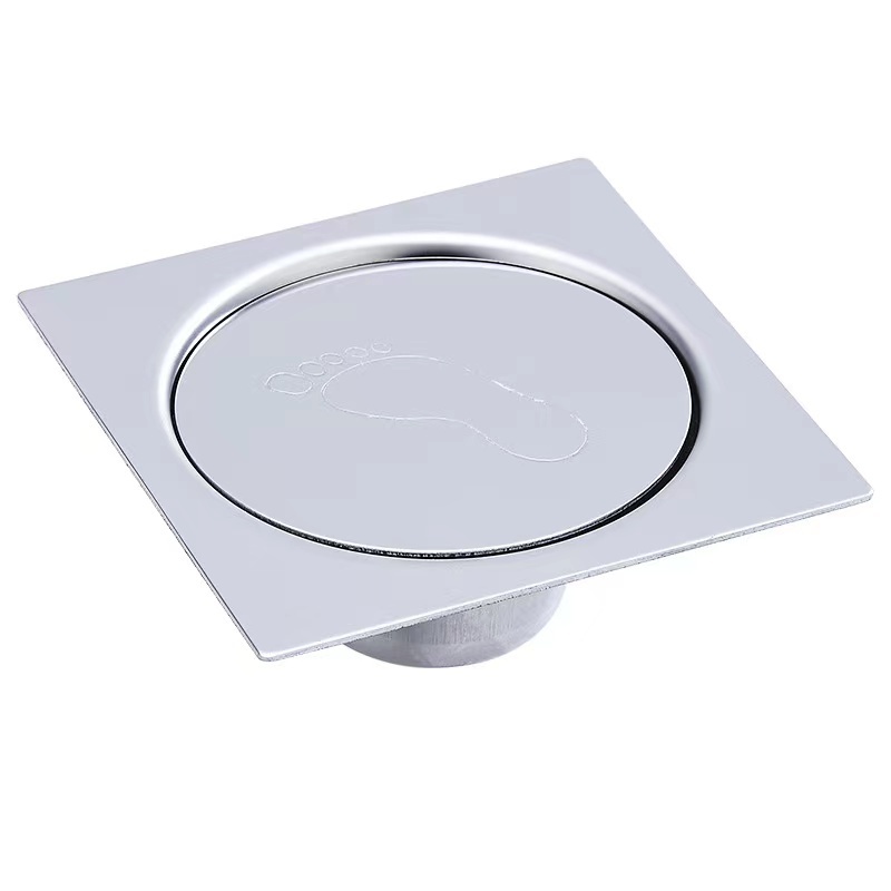 10cm 4 Inches Stainless Steel Bathroom Anti-odor Square Pop-up Floor Drain Mirror Finished Shower Floor Trap Strainer Drainer