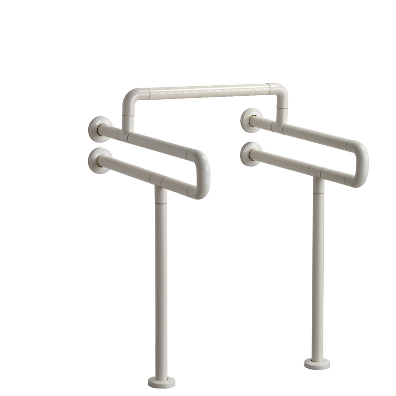 OEM China Manufacturer Hospital Disabled Handrail Bar Wall Mounted Swing Up Rails Hotel Toilet Safety Nylon Grab Bar For Disable