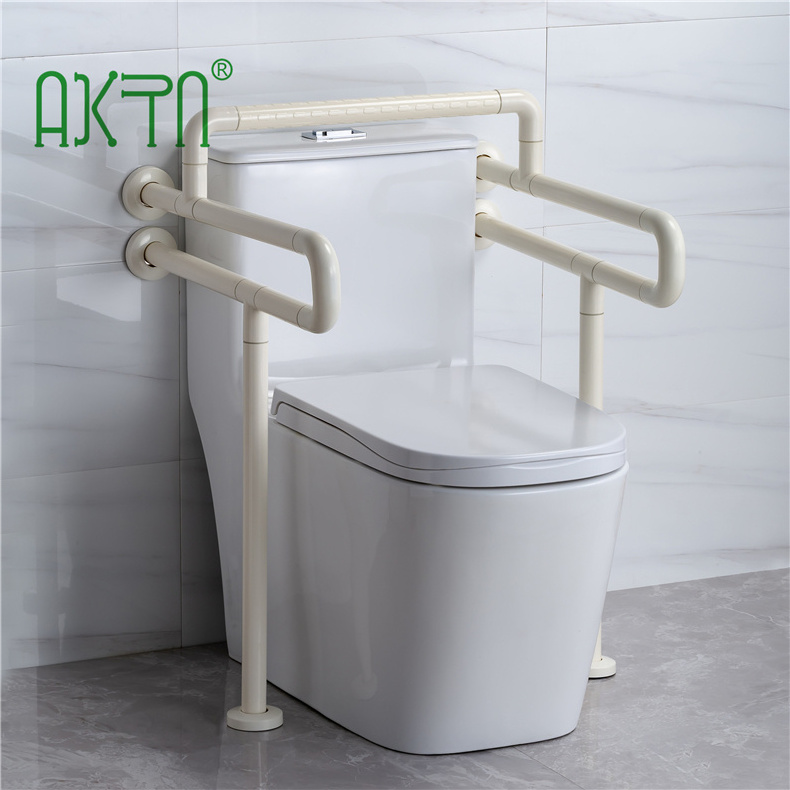 OEM China Manufacturer Hospital Disabled Handrail Bar Wall Mounted Swing Up Rails Hotel Toilet Safety Nylon Grab Bar For Disable