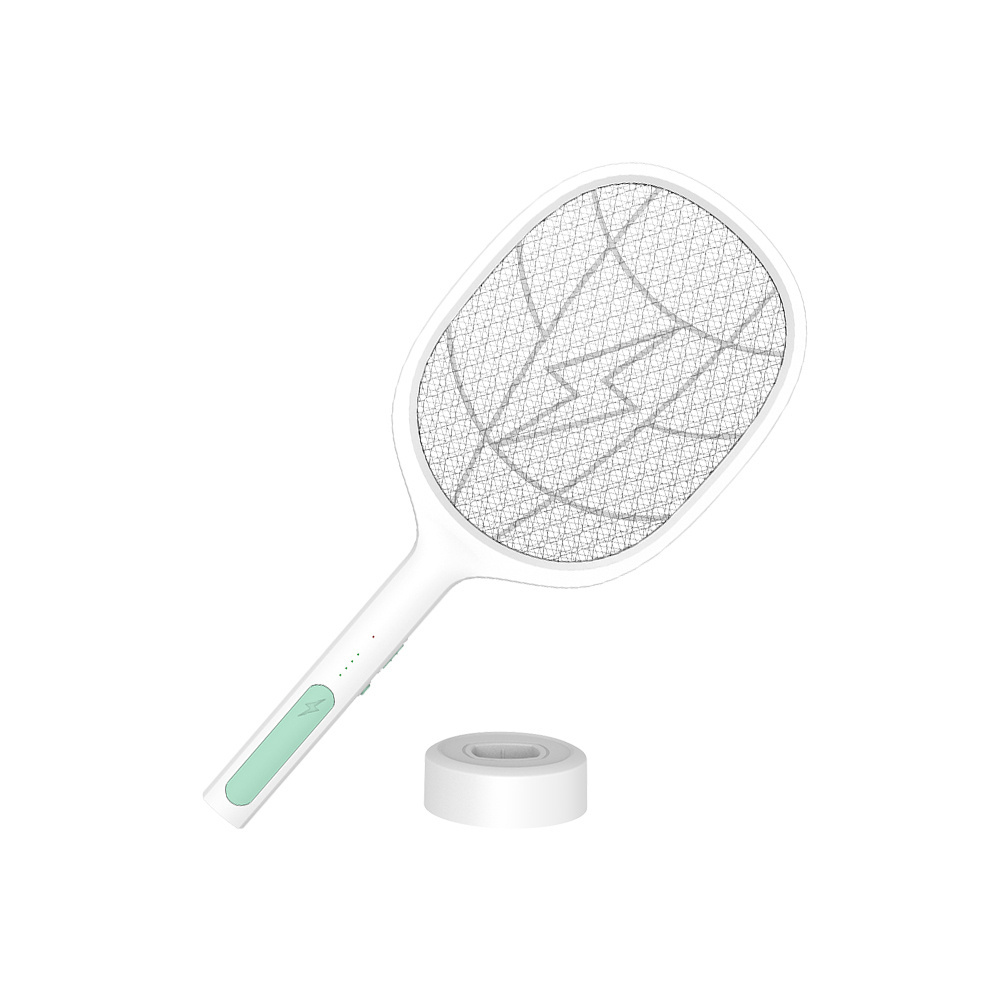 Hot Sale Pest Control USB Mosquito Killer Racket UV Electric Mosquito Bat Swatter with Base Rechargeable Bug Zapper Mosquito 12v