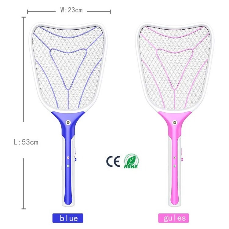 Newest Hot Selling Rechargeable Electric Mosquito Killing Bug Zapper Fly Swatter Best Mosquito Killer Racket