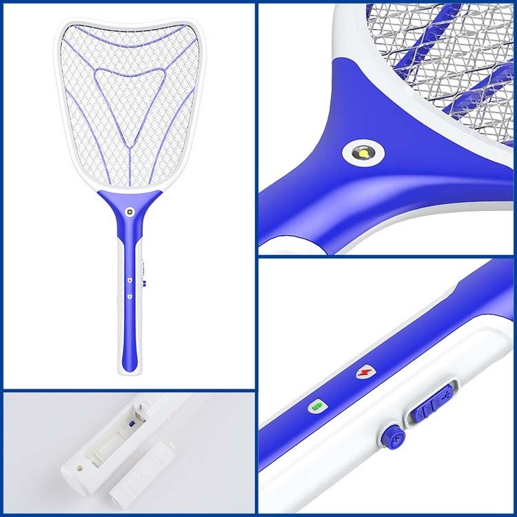 Newest Hot Selling Rechargeable Electric Mosquito Killing Bug Zapper Fly Swatter Best Mosquito Killer Racket