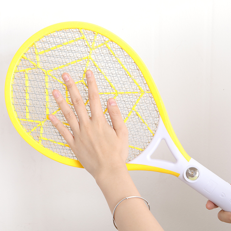 2-in-1 Rechargeable Electric Shock Fly Swatter 1000 Volt Self-Defense Stick for Insect Control Eco-Friendly Mosquito Repellent