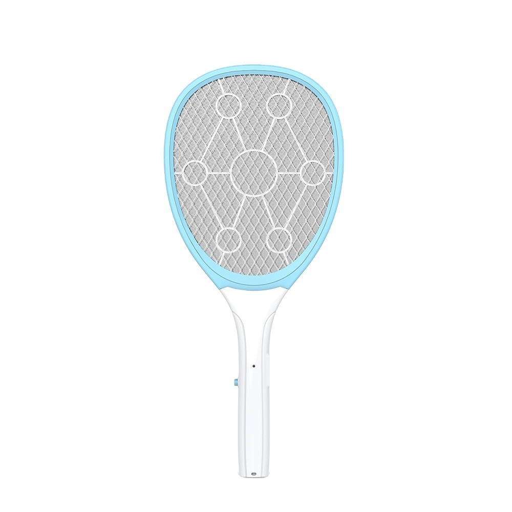 Double Control Switch Electronic Mosquito Swatter Killer Bug Zapper Rackets