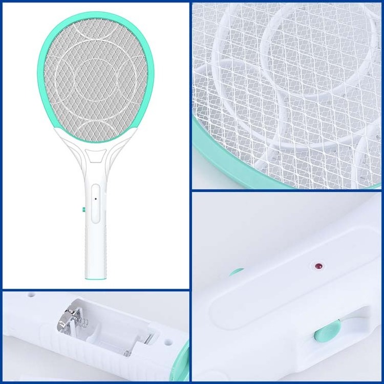 2023 Double Control Lithium Battery Fly Killer Electronic Mosquito Swatter Bug Zappers Mosquito Killing Bat Swatter Racket