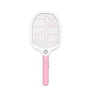 2022 Hot Electric Mosquito Swatter Rechargeable Mosquito Racket Outdoor Mosquito Zapper Flying Swatter Bug Zapper for Home 2pcs