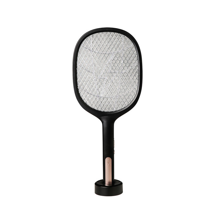 Rechargeable Electric Mosquito Bat Usb Mosquito Killer Racket Popular Design Living Room Raqueta Mata Mosquito 2 in 1 White