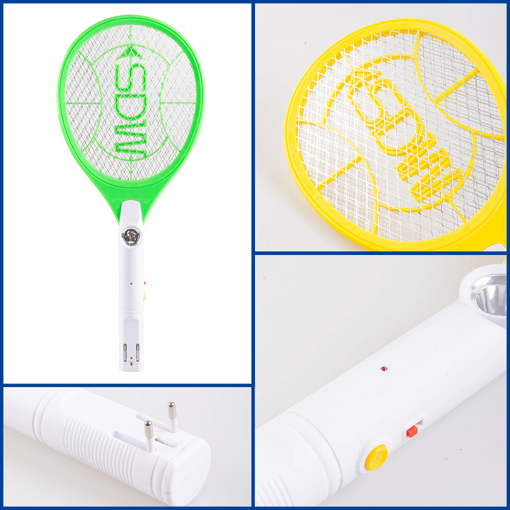 Factory Manufacture Flat Swat Rechargeable Bug Zapper Pest Control Mosquito Killer Lamp Mosquito Racket