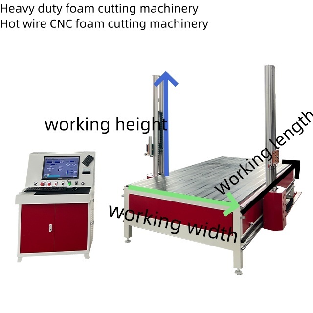 Hot Wire CNC 4-axis EPS Foam Cutting Machine Heavy Duty for Wedding Props and Sculptures for EPS Foam Cutting