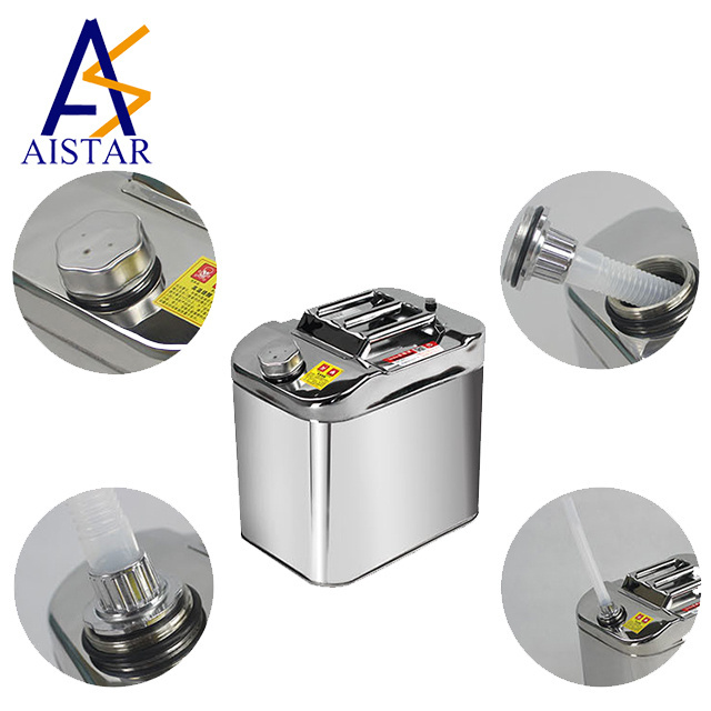 Hot sale 20L stainless steel 304 & 316  petrol oil jerry can