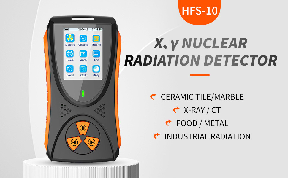 Aikesi Nuclear Radiation Detector,HFS-10,Portable handled radiation Monitor with LCD Display Gamma ray