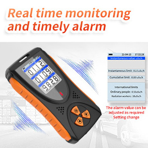 Aikesi Nuclear Radiation Detector,HFS-10,Portable handled radiation Monitor with LCD Display X ,Beta ,Gama ray