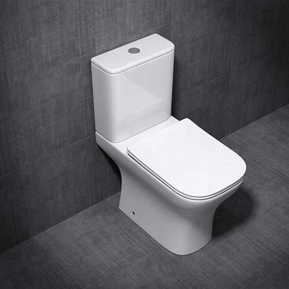 French European Style Sanitary Ware Water Saving Popular Color Two Piece Toilet with Basin