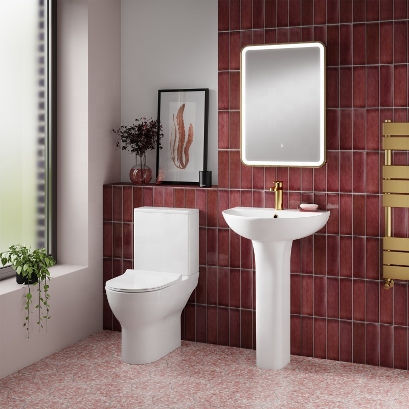 Bathroom Sanitary Ware Africa Ceramic Floor Mounted Dual-flush Two Piece Wc Toilet Bowl