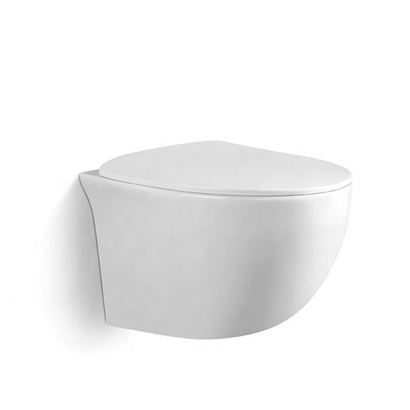 Wall Mounted One Piece Toilet Home Hotel Restaurant Customer's Request Europe Modern Ceramic Wc Toilet