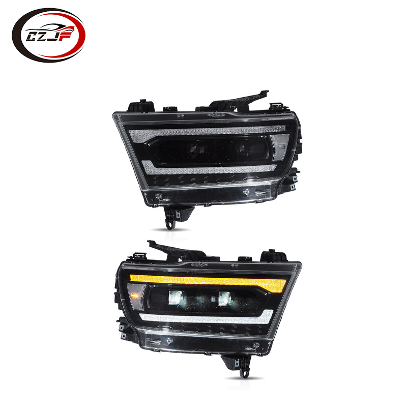 CZJF Factory Price LED Clear Projector Headlights For Dodge Ram 1500 2019 2020 2021 2022 2023 2024