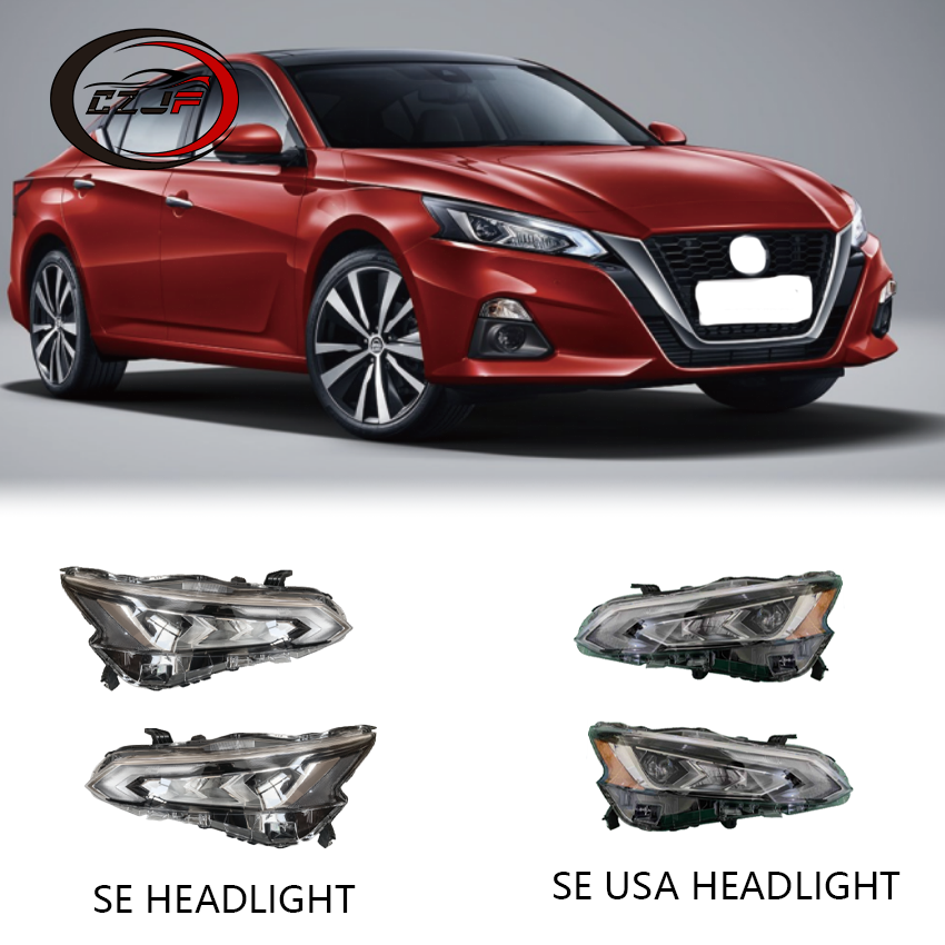 CZJF Body Kit Taillight Fog Light Fog Case Fog Light Set Front Bumper Grille Headlight For Altima 2019 2020 2021 2022