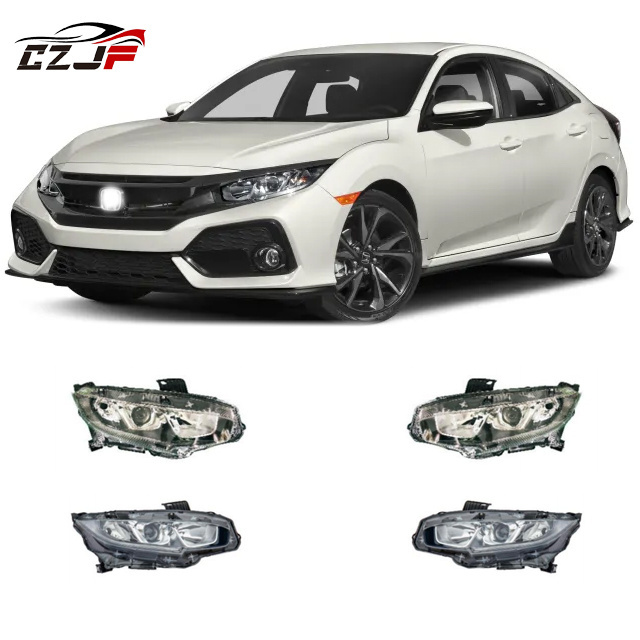 CZJF Hot Sale Front Bumper Fog Light Rear Light Front Bumper Bracket Headlight For Honda CiVic 2024 2023 2022 2021 2016 20192009