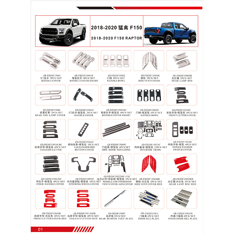 NEW INTERIOR UP GRADE KIT FOR FORD F150 F-150 2018-2020