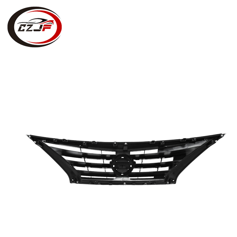 CZJF New Price Chrome With Black Front Grille Bumper Grill Chrome Black Mesh Grille For Nissan Versa 2023 2024