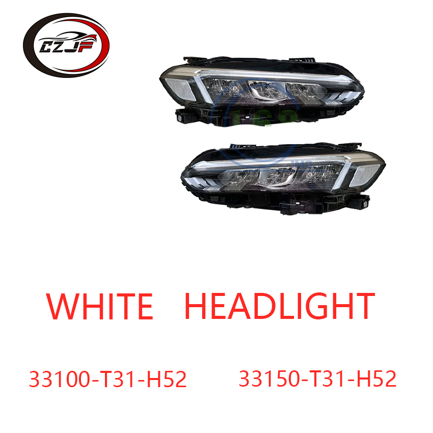 CZJF New Auto Parts White Black Left Front Driving Headlights Led Headlight For Honda Civic LE SE USA 2022 2023 33100-T31-H52