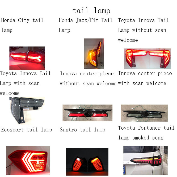 Modified Tail Lamp Rear Lamp For Hyundai I20  Led Rear Bumper Lamp  two functions/ running turn signal function